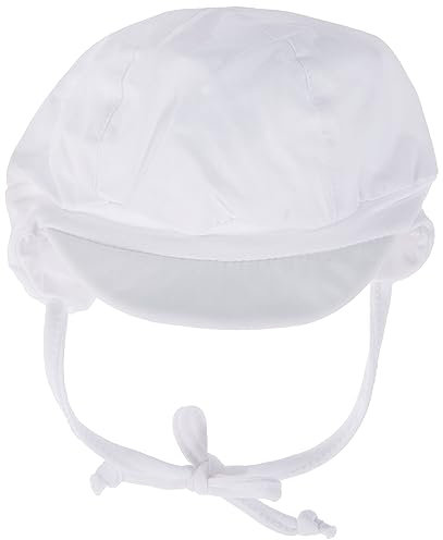 Sterntaler Ballonmütze für Jungen mit Bindebändern und Ohrenklappen, Alter: 3-4 Monate, Größe: 39, Weiß