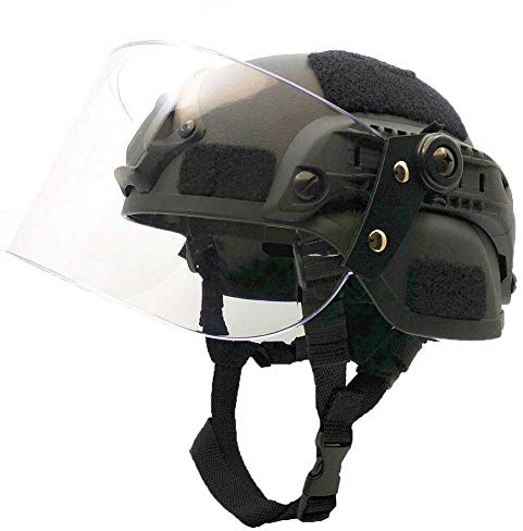 Tactical Area Casco rápido Airsoft Mich 2000 con Soporte y Gafas NVG.