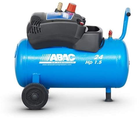Abac - Compresseur à piston non lubrifié 1,5CV 8 bar 24L 230V Mono Direct - POLE POSITION O15 ABAC