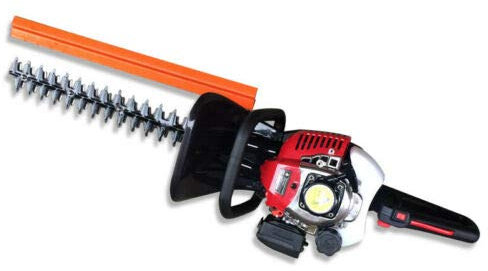 Cortasetos 1,25 CV de gasolina de 2 tiempos, 56 cm de longitud de corte, recortadora de setos con mango giratorio de 180°