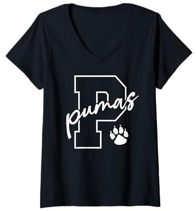 Femme Puma T-Shirt avec Col en V