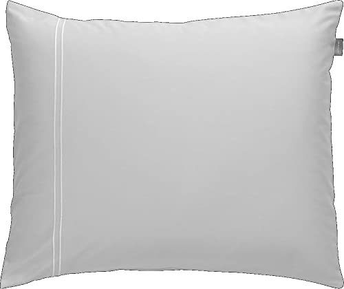 Sateen Stitch Pillowcase Light Grey 40X80