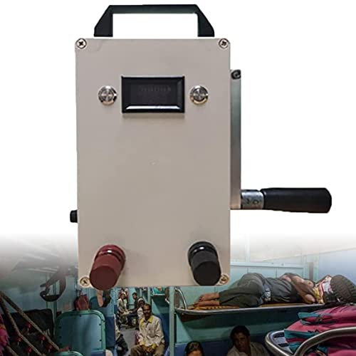 Inversor de energía, Generador de manivela de 150 W, Generador de manivela de Mano portátil Generador USB de Emergencia de Alta Potencia Generador de manivela de Mano pequeño, se p