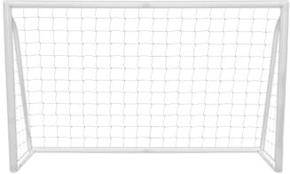 Fußballtor Goal Allwetter Fußballtraining PVC Geknotetes Netz für Garten Park Outdoor Mobil, Leicht zu tragen & aufzubauen mit Klicksystem 5 Schusslöchern Torwand Spanngurten & Tragetasche 1,8 x 1,2m