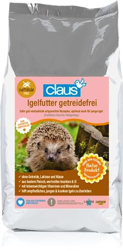 Claus Igelfutter getreidefrei | 750 g | Mischfuttermittel für Igel | Auch für ernährungssensible, empfindliche und Junge Igel geeignet | Enthält Fleisch, Insekten und Ei