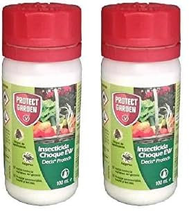 Protect Garden Insecticida Choque EW- Insecticida polivalente concentrado para ornamentales, frutales y horticolas, pulgones y orugas 100ml (Paquete de 2)