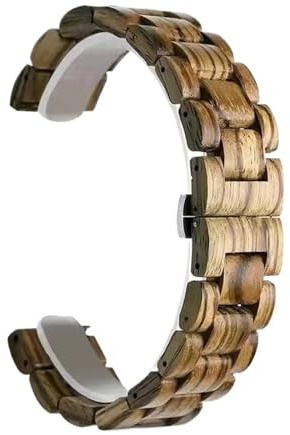 Träarmband 20 mm 22 mm unisexarmband Träarmband for klocka män Damarmband(Brown,20mm)