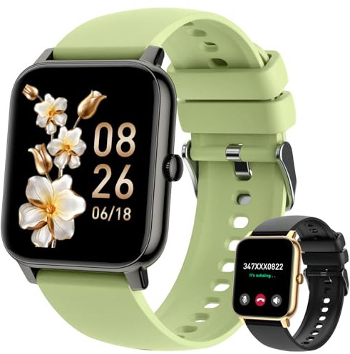 Ethelred Reloj inteligente para las mujeres Fitness Tracker: oro Smart Relojes para las mujeres Digital mens relojes hacer/responder llamada impermeable Correr Smartwatch Monitor de ritmo cardíaco