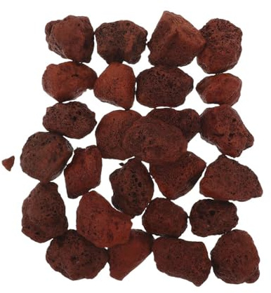 JUMPLAWN 1 Bolsa de Roca volcánica Natural - Grava Decorativa para acuarios - Piedras filtrantes porosas para acuarios de Agua Dulce, Aproximadamente 1,5 kg/Bolsa, 3-5 cm