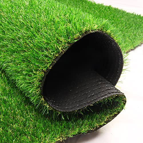 FREADEM Artificial Grass Astroturf Rug 4 FT 10 in * 8 FT, Realistic Fake Grass Mat with Drainage, Indoor Outdoor Lawn Turf for Pets Dogs, Garden, Patio, Balcony, Backyard, Custom Size