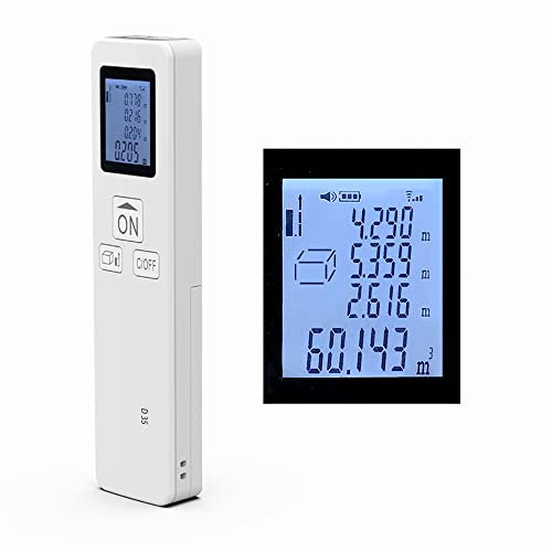 Laser Entfernungsmesser Hancaner 35M Laser-Messgerät Mini-Entfernungsmesser, Entfernung/Fläche/Volumen/Pythagorean-Messwerkzeugeinheit, Datumsmarken-Schalter ändern