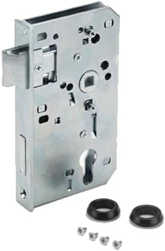 AMF Ersatzschloss 140U (für Schlosskasten 40mm, Dornmaß 60mm, verzinkter Stahl-Einsteckschloss, umdrehbarer Fallenkopf, 3mm vorstehend, vorgerichtet für Profilzylinder) 567276