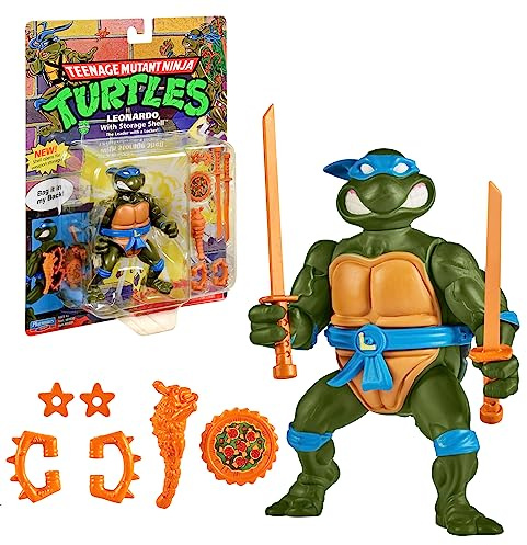 Tartarughe Ninja, statuetta articolata da 10 cm, collezione Classica, Leonardo, per bambini dai 4 anni, T0001A