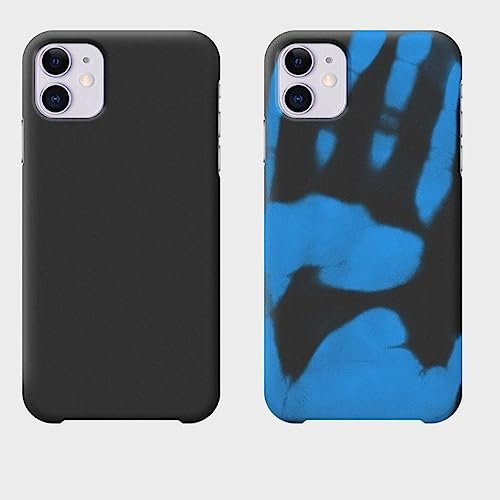 HANASE Thermal Sensor Heat Induction Case For Samsung A11 A21 A21S A31 A41 A51 A71 5G A12 A32 A42 A52 Discoloration Phone Cover,Black to Blue,For A10
