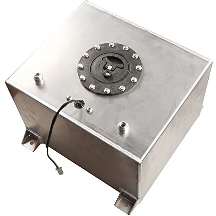 20 l bensintank båttank aluminium bränsletank racingtank med oljenivåsensor överdel av cellen för racing SUV bil