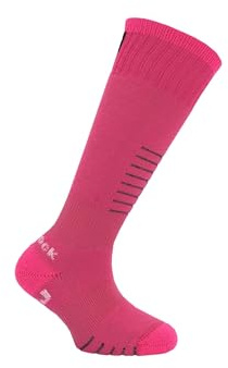 Eurosock Snowbase Ski/Board Jr. 2-Pack (Toddler/Little Kid/Big Kid) - Socks for Kids - Acrylic Microsupreme Magenta SM (4.5+ Big Kid) One Size