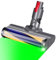 Bürste kompatibel mit Dyson V7 V8 V10 V11 V15 Ersatzteile für Dyson Bodenbürsten mit Direktantrieb und LED-Leuchte Aufsatz Softwalze Ersatzbürste für Hartböden