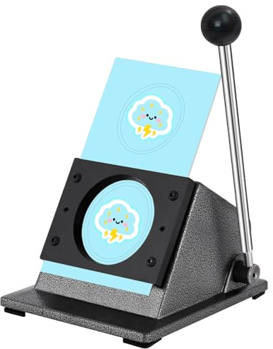 YUCHENGTECH 2.28/58mm Button Paper Cutter 2.75/70mm Circle Cutter Paper Puncher Graphic Punch Die Cutters Heavy-Duty Circle Cutter Punch for Scrap Paper Films Cardboard Photo Paper(for 58mm Buttons)