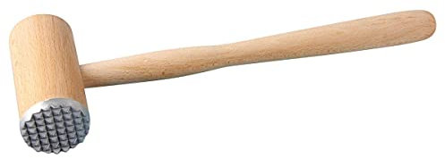Fackelmann 31440 Attendrisseur à viande, Marteau à viande, Bois, Aluminium, 32 cm, Beige