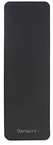 Athlyt Gym Exercise Mat in Grey Unisex – In Home Fitness & Gym Equipment for Home – Home Gym Exercise Mat & Abs Exercise Mat – Exercising Mats for Fitness at Home – Cardio Exercise Mats & Fitness Gifts