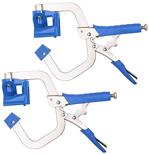 DRAGONITE 90 Degree Corner Clamp, 11 Inch Right Angle Clamps for Woodworking, Welding, Carpenter Photo Frame, Holding Assemblies Like Cabinets and Drawers, 2 Pieces