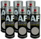 Alex Flittner Designs 6X Kunstharz Lackspray Buntlack Spraydose RAL7030 STEINGRAU glänzend