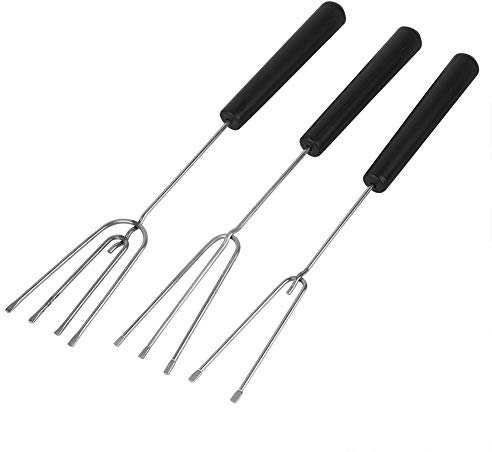 10Pcs Chocolate Dipping Fork Set Stainless Steel DIY Baking Supplies Various Pattern Dipping Forks with Handle for Handmade Chocolate Pralines and Truffles