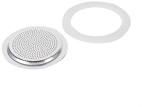 6 cup+sieve guarnizioni per caffettiera espresso, guarnizione di ricambio per caffè espresso, moka, fornelli in gomma siliconica