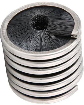 Akozon Herramienta de Lavado de Cepillo de Limpieza de Cuerda para Escalada en Roca y Espeleología Al Aire - Acero Inoxidable Duradero y Nailon - Ideal para Teleférico,