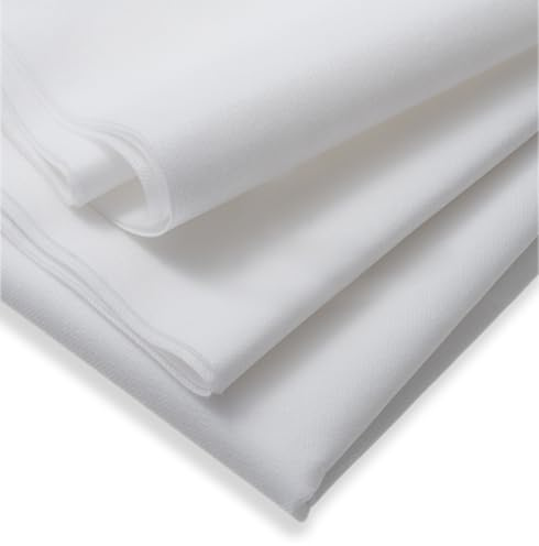 IPEA Tela No Tejida Blanca 75 g/m2 TNT - Dimensiones 5 metros x 1 metro - Made in Italy - Tela Multiusos para Costura, Forros, Cojines, Colchones, Manteles, Jardín, Plantas - Color Blanco