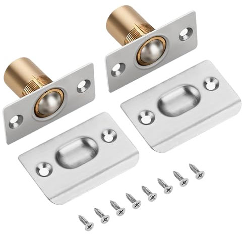 2 Pack Ball Door Catches for Internal Doors,Adjustable Door Catches Balls Hardware,Door Latches for Internal Doors Spring Catches for Pantry Door Latch Invisible Cupboard Closure
