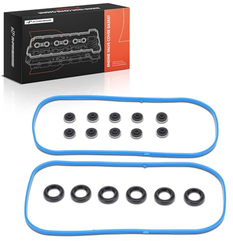 A-Premium Engine Valve Cover Gasket Set Fit For 2003-2010 Honda Accord, Odyssey, Pilot, Ridgeline & Acura TL, RL, MDX & Saturn Vue, 3.0L 3.2L 3.5L 3.7L