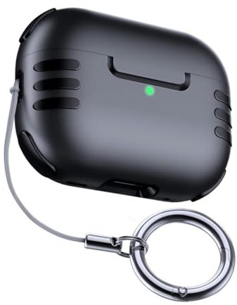 RGYBAO Shockproof Hard PC Case for Wireless Earbuds Secures Fit Durability Protective Covers with Carabiner Clip