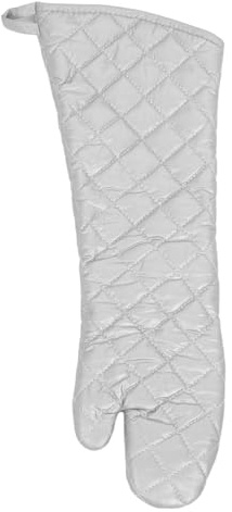 BAZEITFLOW Guantes de Horno Resistentes al Calor de Algodón Grueso, Extra Largos 58 Cm, Acolchamiento Térmico para Cocina, Hornear, Barbacoa y Microondas, Protección Segura y Antideslizante