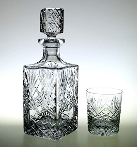 Set di 6 bicchieri da whisky + caraffa in cristallo whisky, caraffa in cristallo al piombo