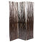 Homestyle4u 974, Paravent Raumteiler 3 teilig Weide Braun