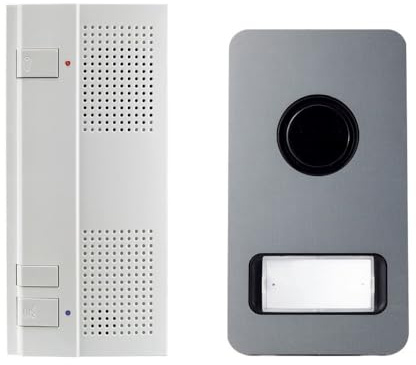 kit audio - mikra alu - 2 fils - mains libres - urmet 1122/61