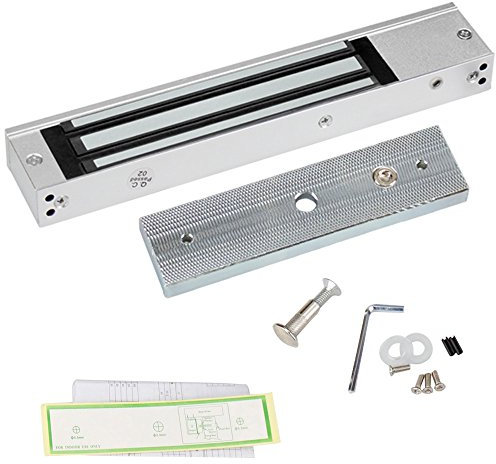 LIBO Electric Magnetic Lock 280KG/6000lbs Access Control Electronic Metal Door Lock DC12V Fail Safe NC Type for Security System Single Door