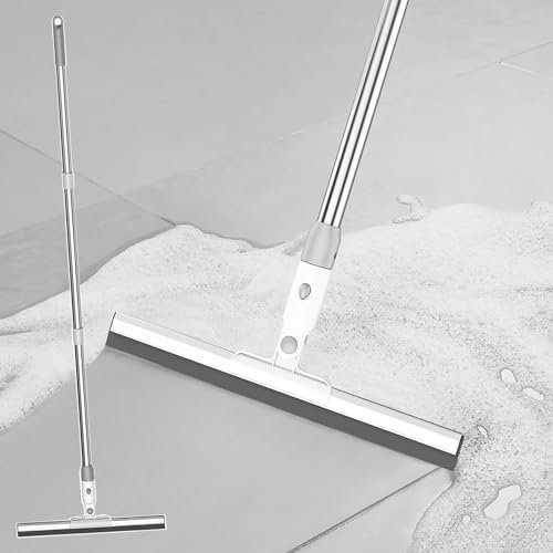 Wasserschieber Abzieher Boden Bodenabzieher Dusche Duschabzieher Langer Stiel, Fensterabzieher Mit Stiel, Wasser Wischer Duschwischer 36 cm Breit