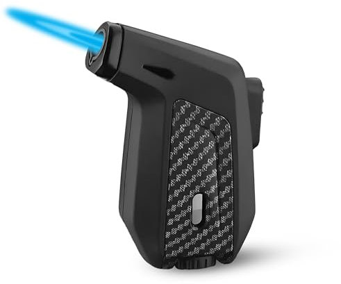 JETSPEC Torch Jet Lighter, Windproof Refillable Gas Lighter for Men BBQ Grill Camping Kitchen (Butane Not Included)