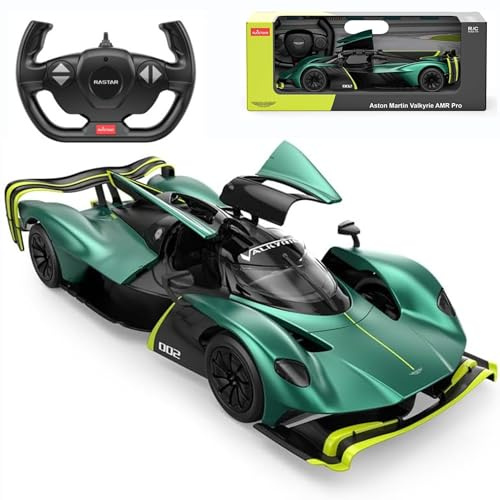 Aston Martin Valkyrie AMR Pro Ferngesteuertes Auto Spielzeug, Maßstab 1:14, Offiziell Lizenziert, Dunkelgrün – Perfektes On-Road RC-Auto für Jungen und Mädchen