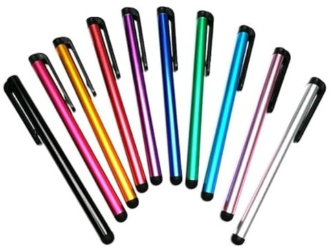 50 Pezzi Di Penne Touch Capacitive Universali - Penna Stilo Con Design A Clip Leggero E Compatto Per Tablet, IPad Mini, Pro, Air, Smartphone E Dispositivi Touchscreen Samsung, Kindle E Huawei