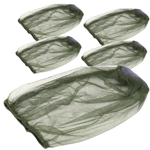 NIYANGLE 5pezzi Cappello Apicoltore Rete Resistente all Usura Cappello da Pesca Traspirante per Testa Riutilizzabile Accessorio Portatile per Forniture da Giardino