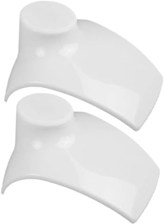 VANZACK Expositor De Collares y Joyería Plástico Blanco, Soporte Organizador Para Pulseras y Pendientes, 2 Unidades Para Vitrina y Uso Doméstico