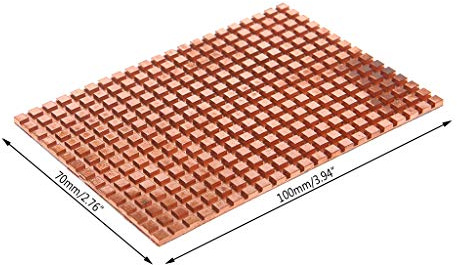 Disipador de calor radiador disipador de calor pasivo almohadilla de refrigeración para computadora de 2.5 pulgadas, enfriador de disco duro de 100 x 70 mm, ventilador de refrigeración de cobre puro