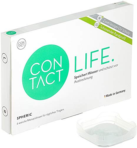 Contact Life natural Monatslinsen weich, 6 Stück / BC 8.90 mm / DIA 14.20 mm / -4.5 Dioptrien