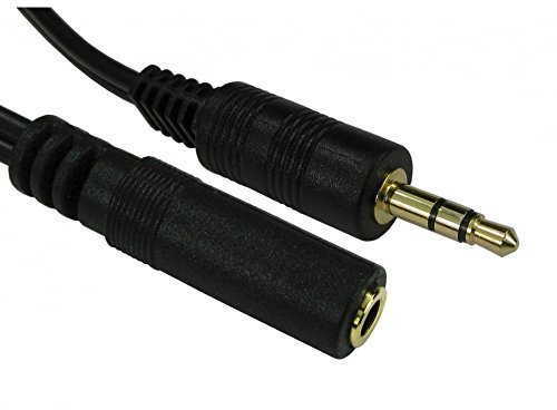 5m 3.5mm Jack Extension Cable - Premium Quality / 24k Gold Plated/Audio/Stereo/Male to Female