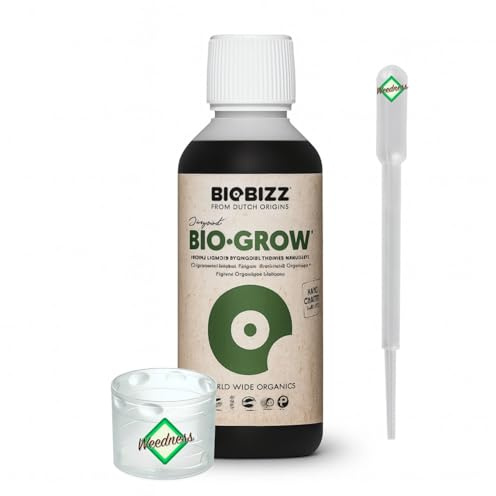 Weedness BioBizz Bio Grow 500 ml - Abono natural Crece Cultivo de tomate de interior Orquídeas líquidas Bonsái Bio NPK