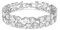 Swarovski Mesmera Armband, Rhodiniertes Damenarmband mit Strahlenden Swarovski Kristallen