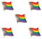 Sinwinkori Progress Pride Drapeau Insigne en métal Épinglette Broche 5pcs
